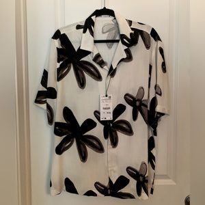 Men’s Zara Printed Short Sleeve Shirt - Size L